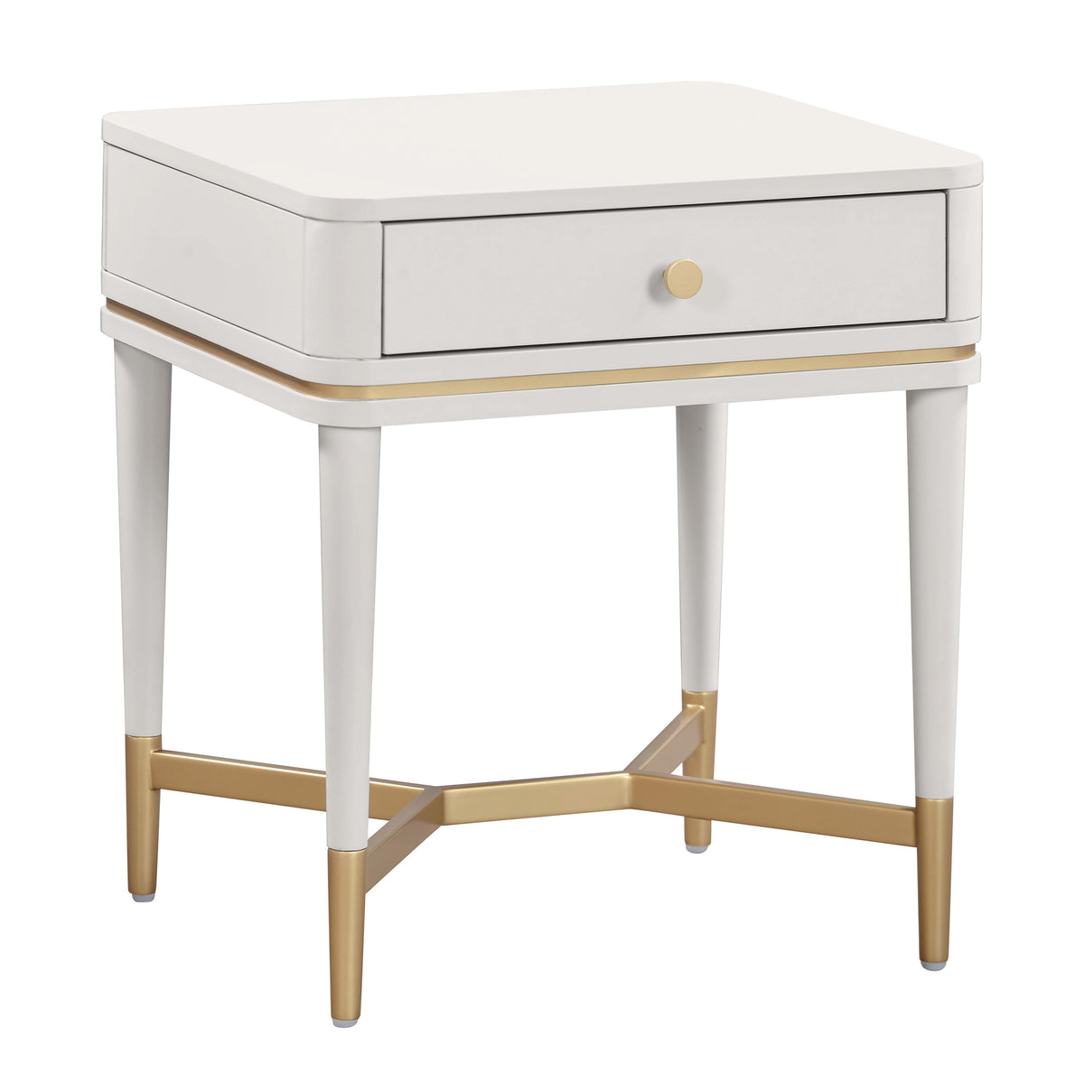 TOV Furniture Modern Julieta Cream Nightstand - TOV-B54257