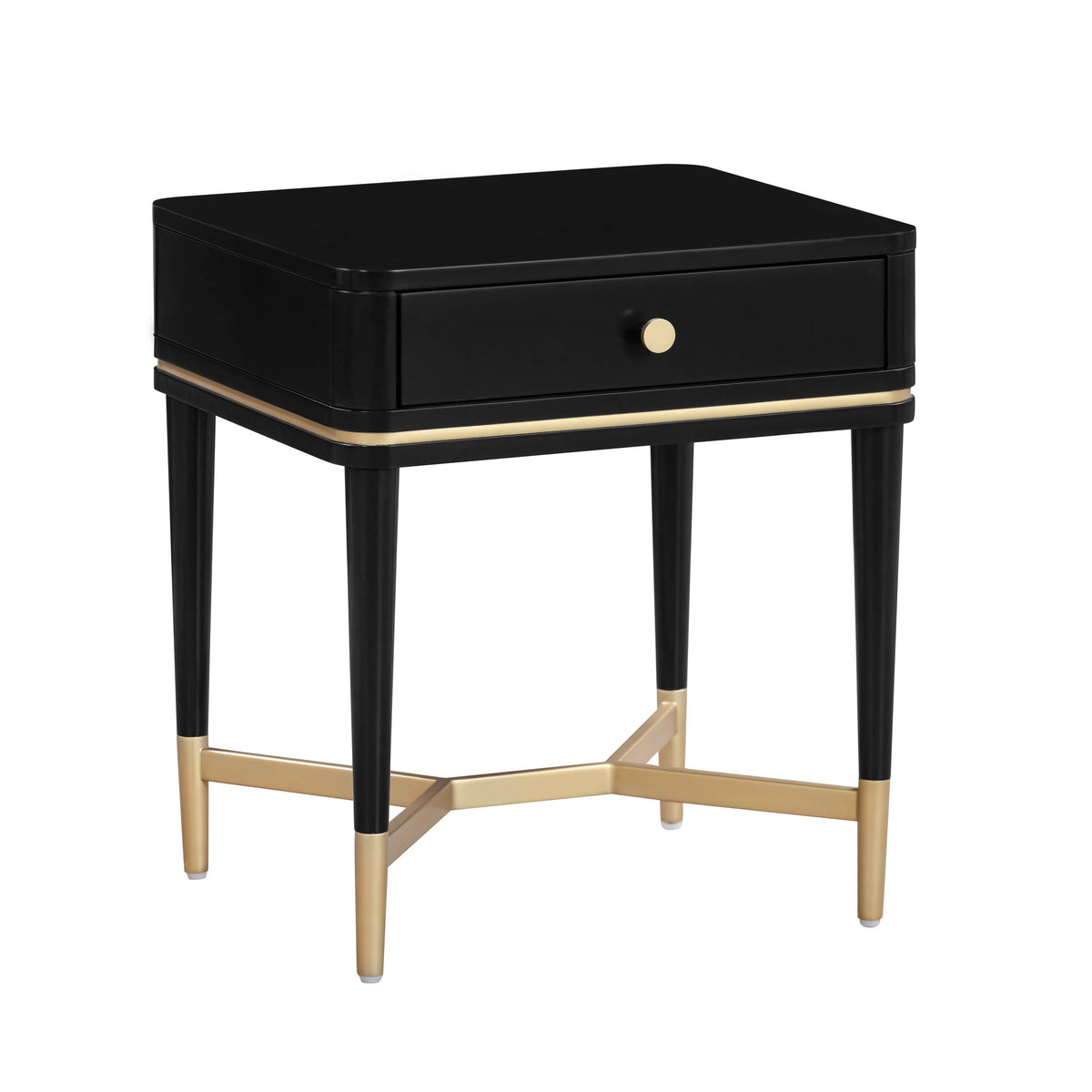 TOV Furniture Modern Julieta Black Nightstand - TOV-B54258