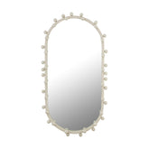 TOV Furniture Modern Bubbles Ivory Large Oval Wall Mirror - TOV-C18414