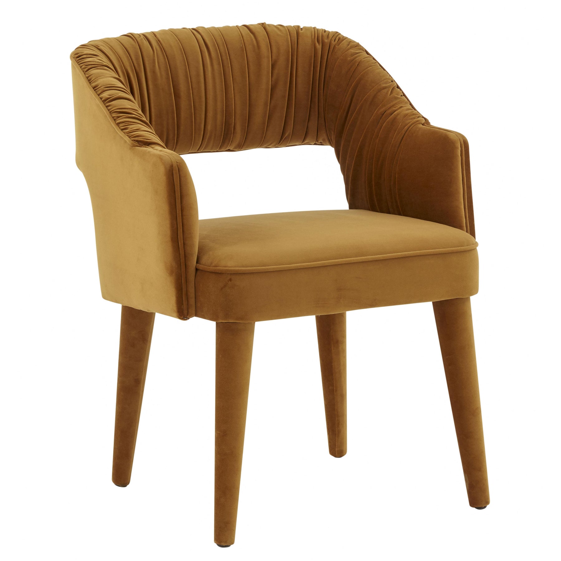 TOV Furniture Modern Zora Turmeric Velvet Dining Chair - TOV-D68468