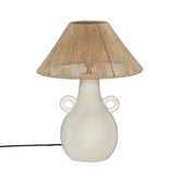 TOV Furniture Modern Lalit Natural & White Ceramic Table Lamp - TOV-G18460