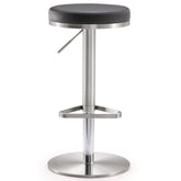 TOV Furniture Modern Fano Black Steel Barstool TOV-K3613-Minimal & Modern