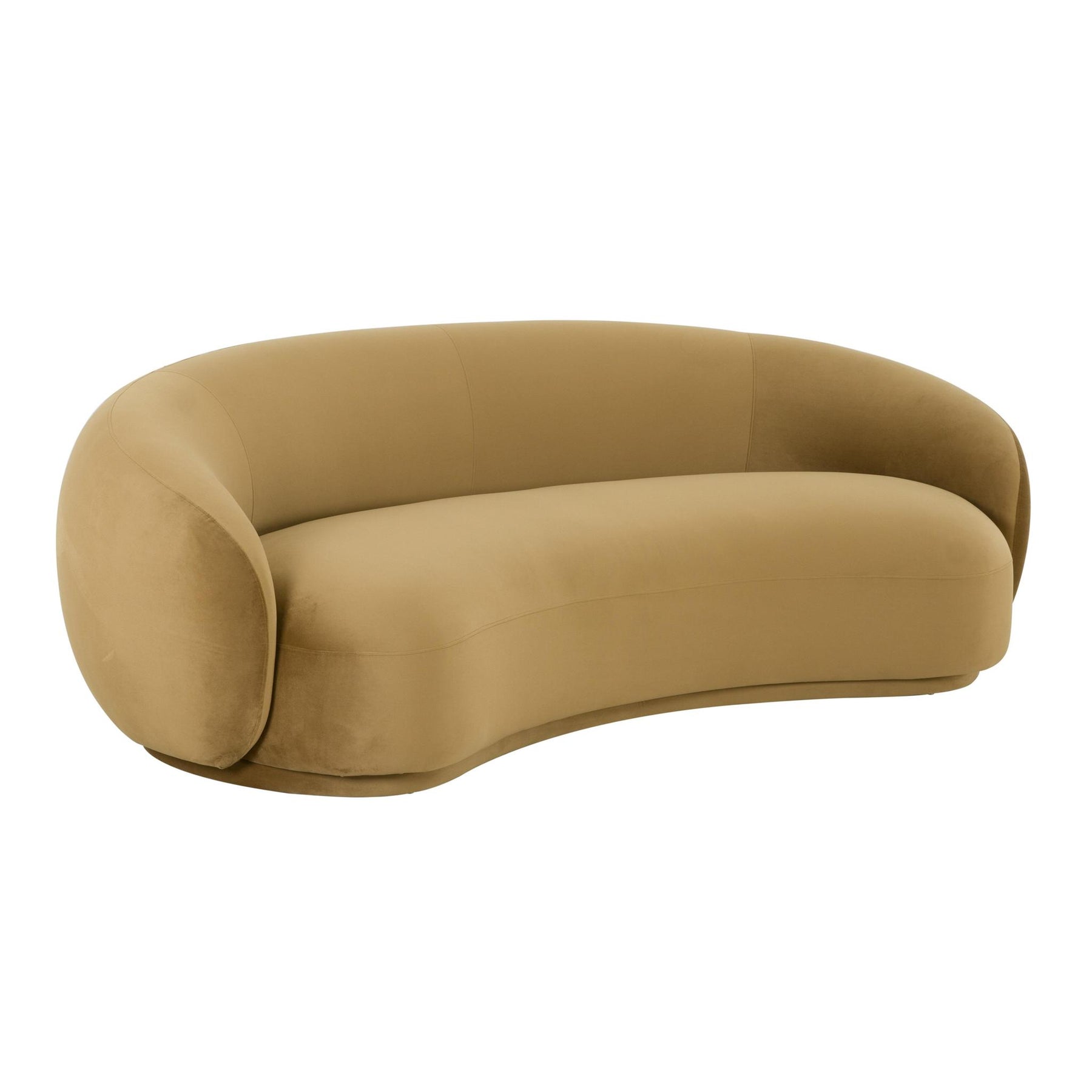 TOV Furniture Modern Kendall Cognac Velvet Sofa - TOV-L44181