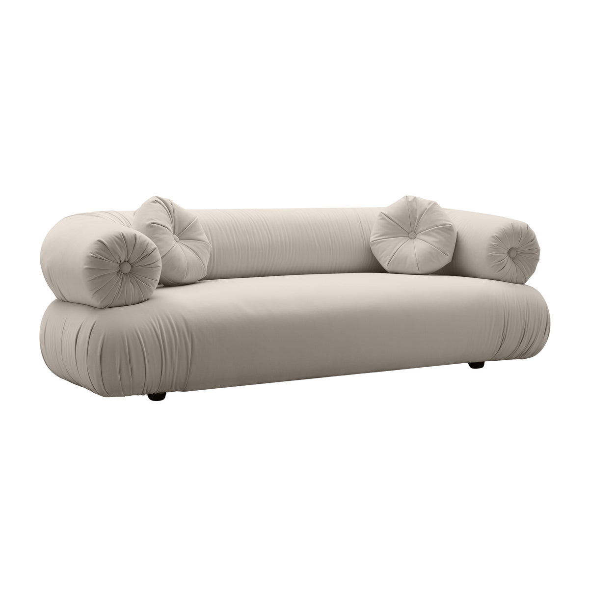 TOV Furniture Modern Jammin' Grey Velvet Sofa - TOV-L68553