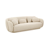 TOV Furniture Modern Misty Cream Boucle Sofa - TOV-L68616