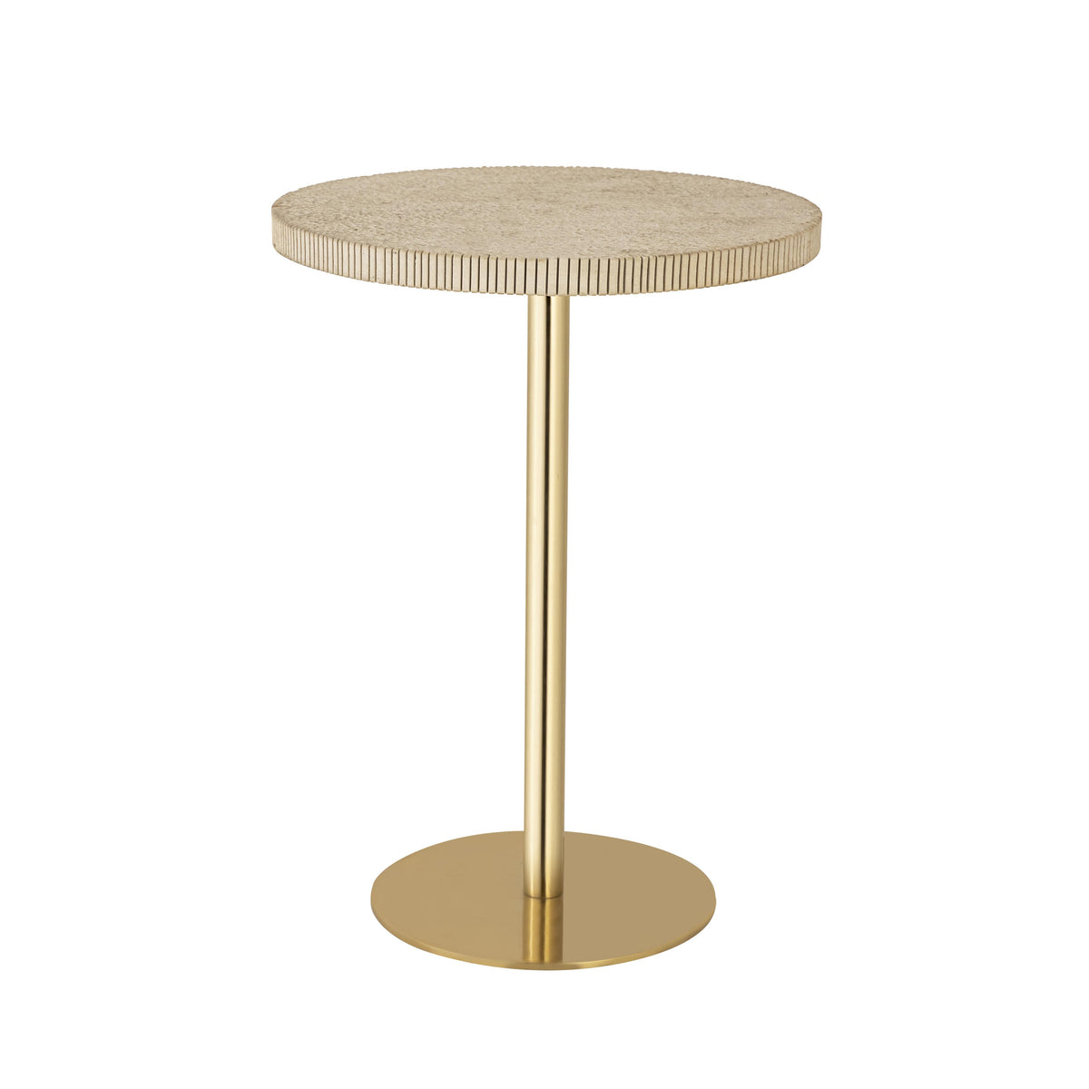 TOV Furniture Modern Fiona Gold Stone Side Table - TOV-OC18350