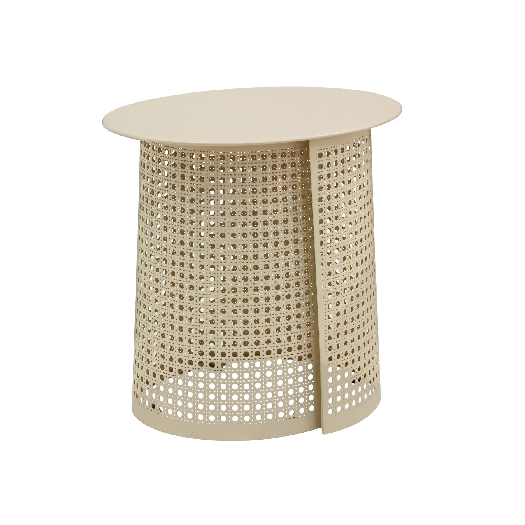 TOV Furniture Modern Pesky Eggnog Cream Side Table - TOV-OC18448