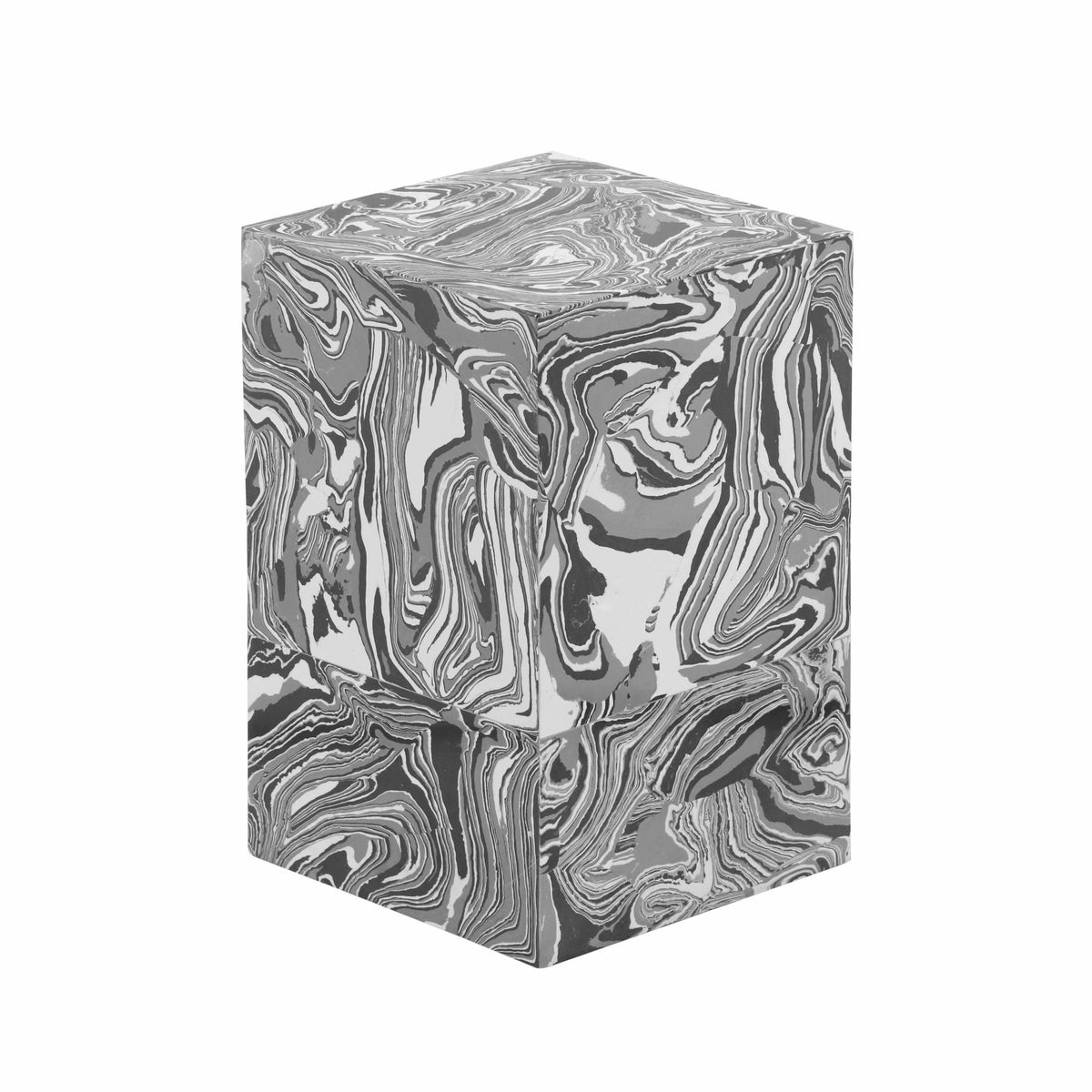 TOV Furniture Modern Camryn Swirled Resin Side Table - TOV-OC18475