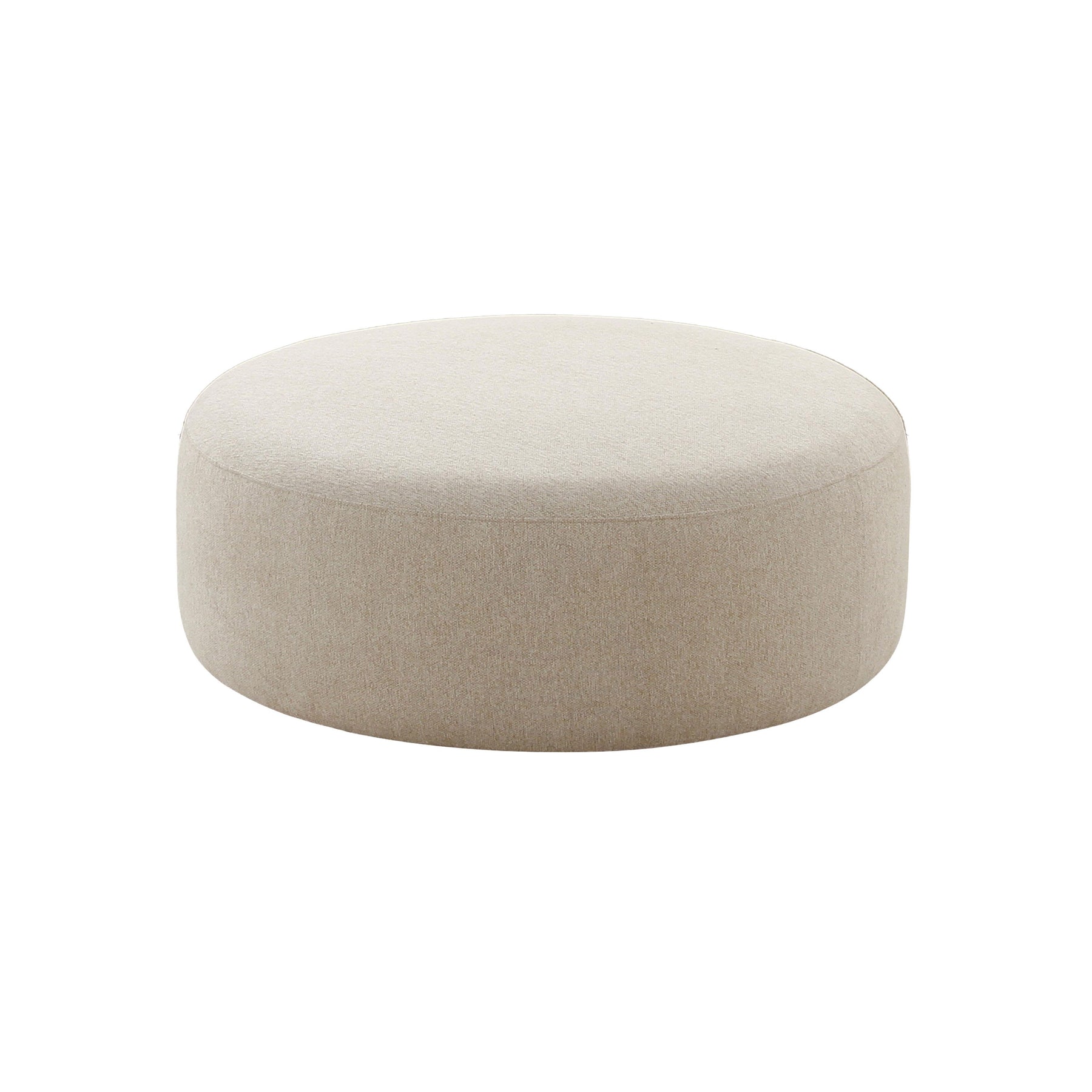 TOV Furniture Modern Broohah Beige Linen Ottoman - TOV-OC68658