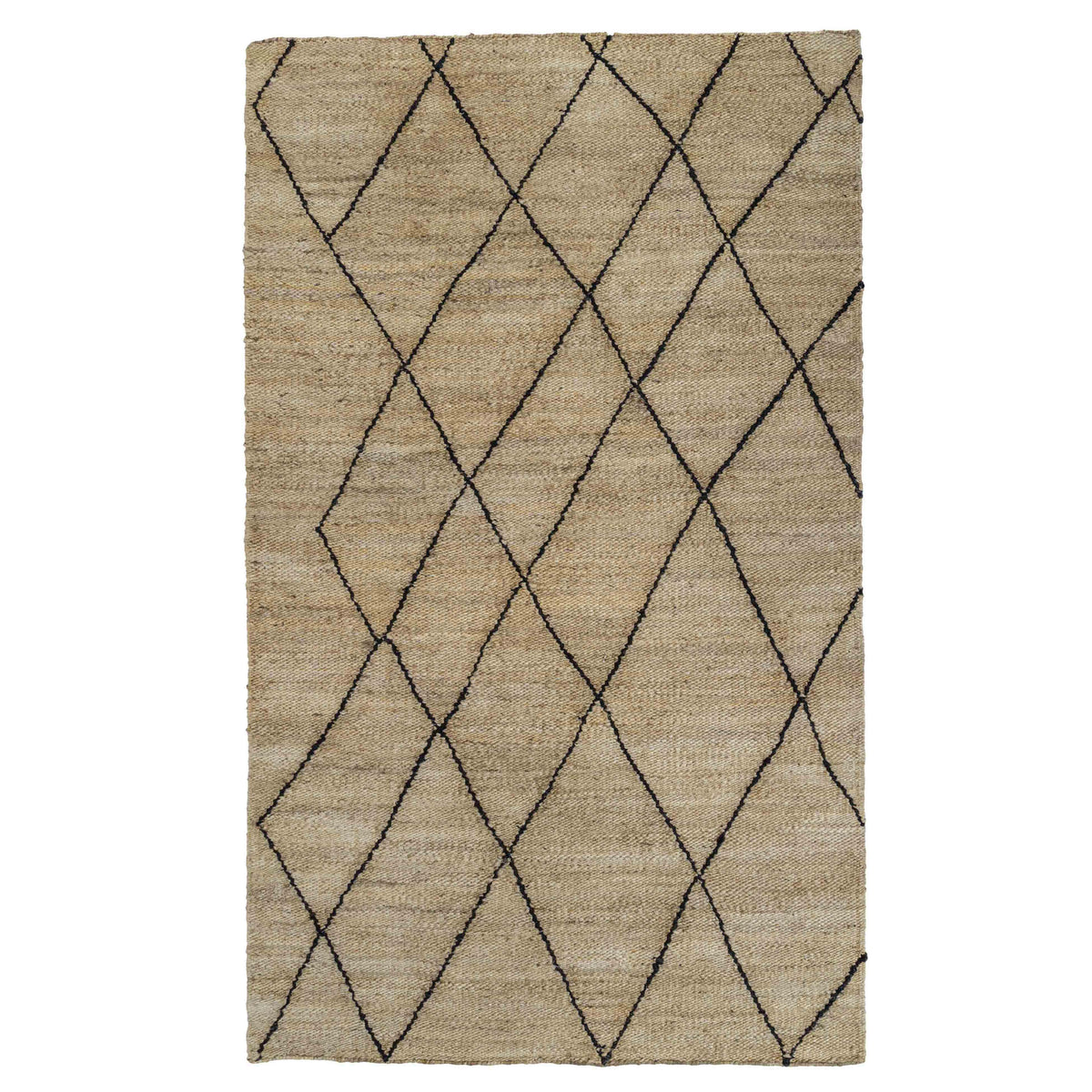 TOV Furniture Modern Crosshatch Natural 5' x 8' Area Rug - TOV-R18496