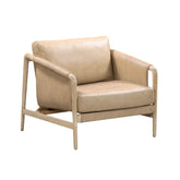 TOV Furniture Modern Chakka Tan Genuine Leather Accent Chair - TOV-S54256