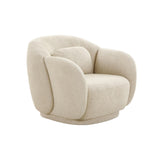 TOV Furniture Modern Misty Cream Boucle Accent Chair - TOV-S68615