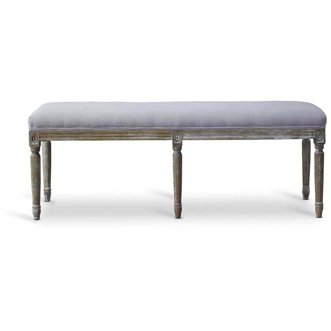 Baxton Studio Clairette Wood Traditional French Bench