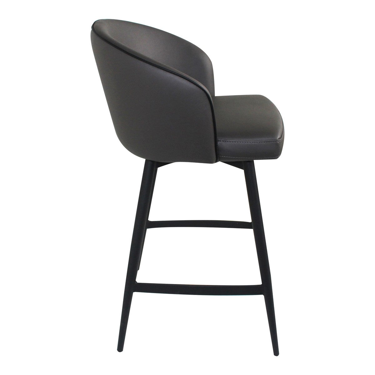 Moe's Home Collection Webber Swivel Counter Stool Charcoal - UU-1004-07