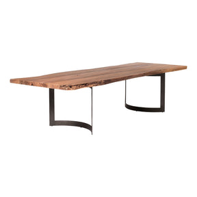 Moe's Home Collection Bent Dining Table Small Smoked - VE-1001-03