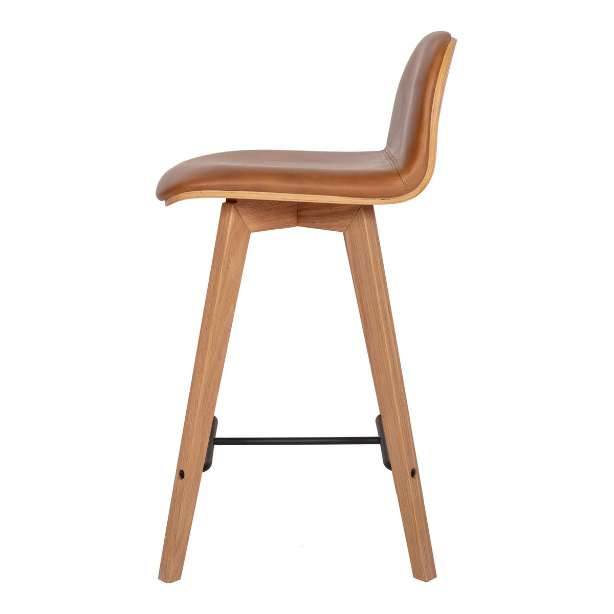 Moe's Home Collection Napoli Leather Counter Stool Tan - YC-1020-40