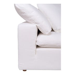 Moe's Home Collection Clay Corner Chair Livesmart Fabric Cream - YJ-1000-05