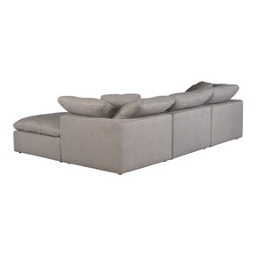 Moe's Home Collection Terra Condo Lounge Modular Sectional Livesmart Fabric Light Grey - YJ-1015-29