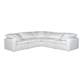 Moe's Home Collection Terra Condo Classic L Modular Sectional Livesmart Fabric Cream - YJ-1017-05 - Moe's Home Collection - Extras - Minimal And Modern - 1