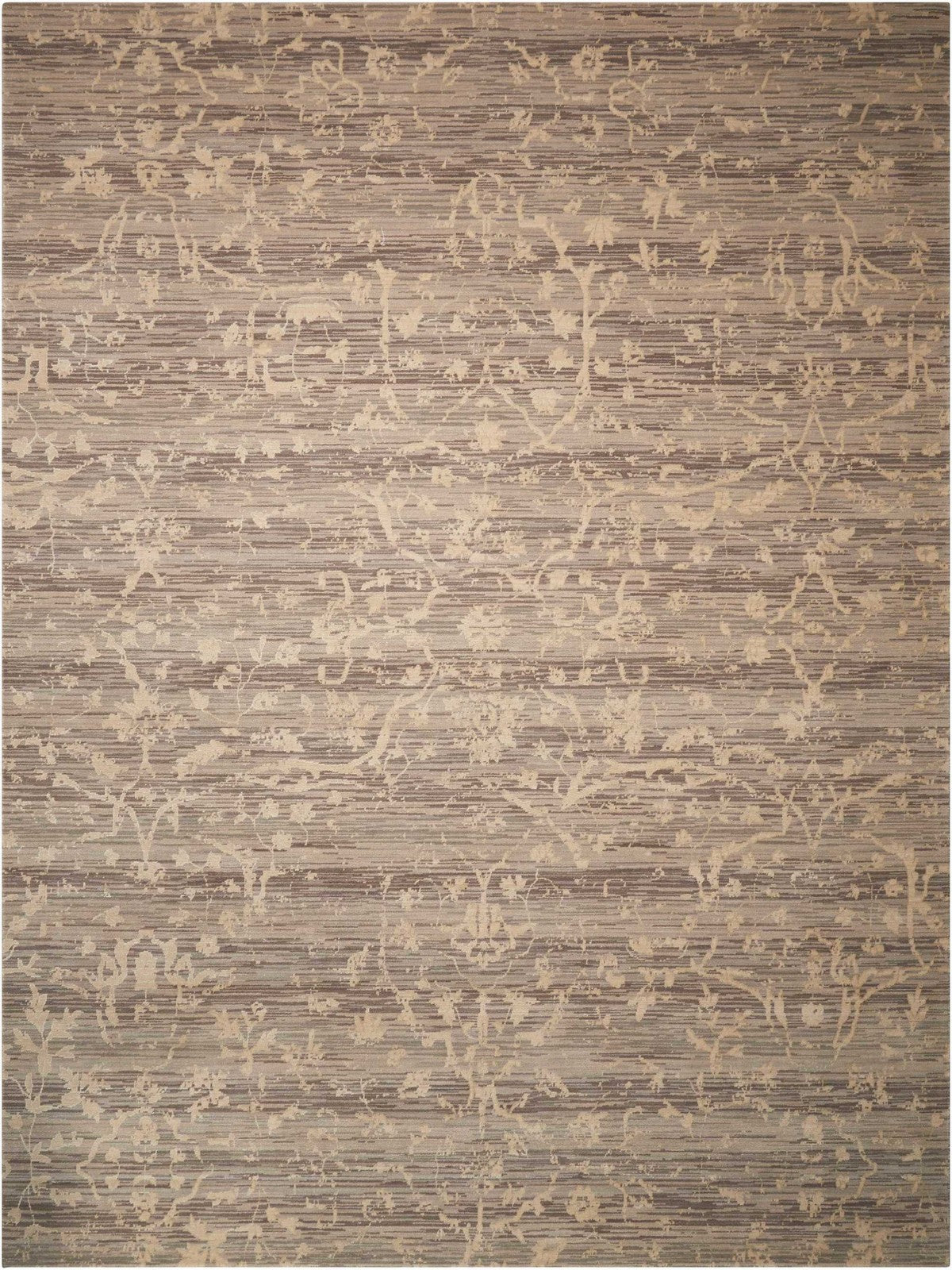 Nourison Taupe Silk Elements Area Rug - SKE22