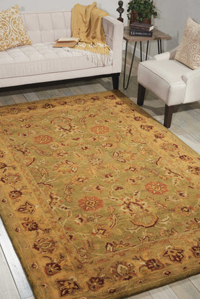 Nourison Green Jaipur Area Rug - JA12, Minimal & Modern 3