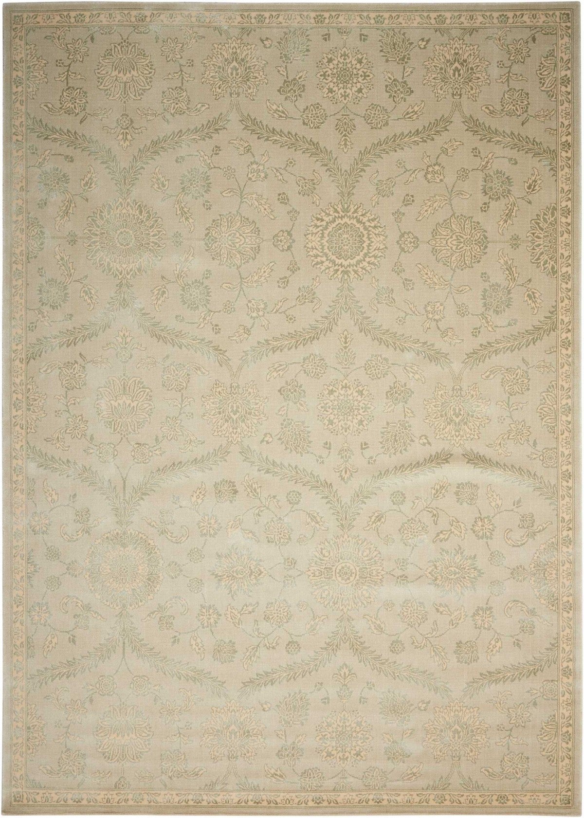 Nourison Cream/Mint Luminance Area Rug - LUM04