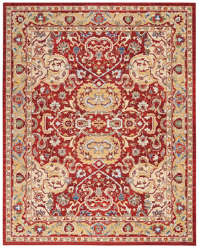 Nourison Red Majestic Area Rug - MST04