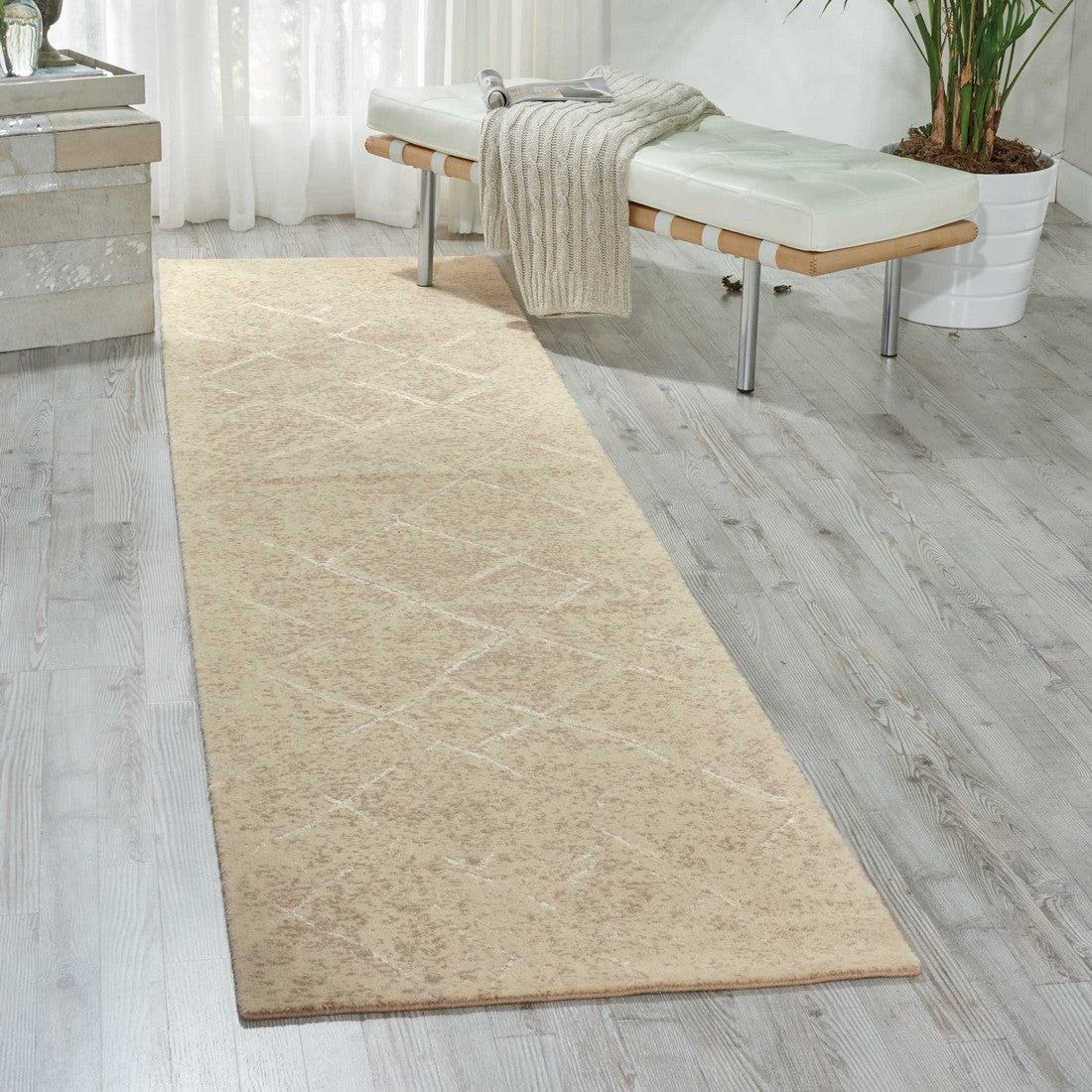 Nourison Natural Silk Elements Area Rug - SKE20, Minimal & Modern 3