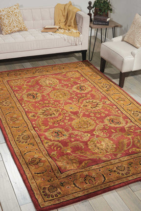 Nourison Burgundy Jaipur Area Rug - JA17, Minimal & Modern 3