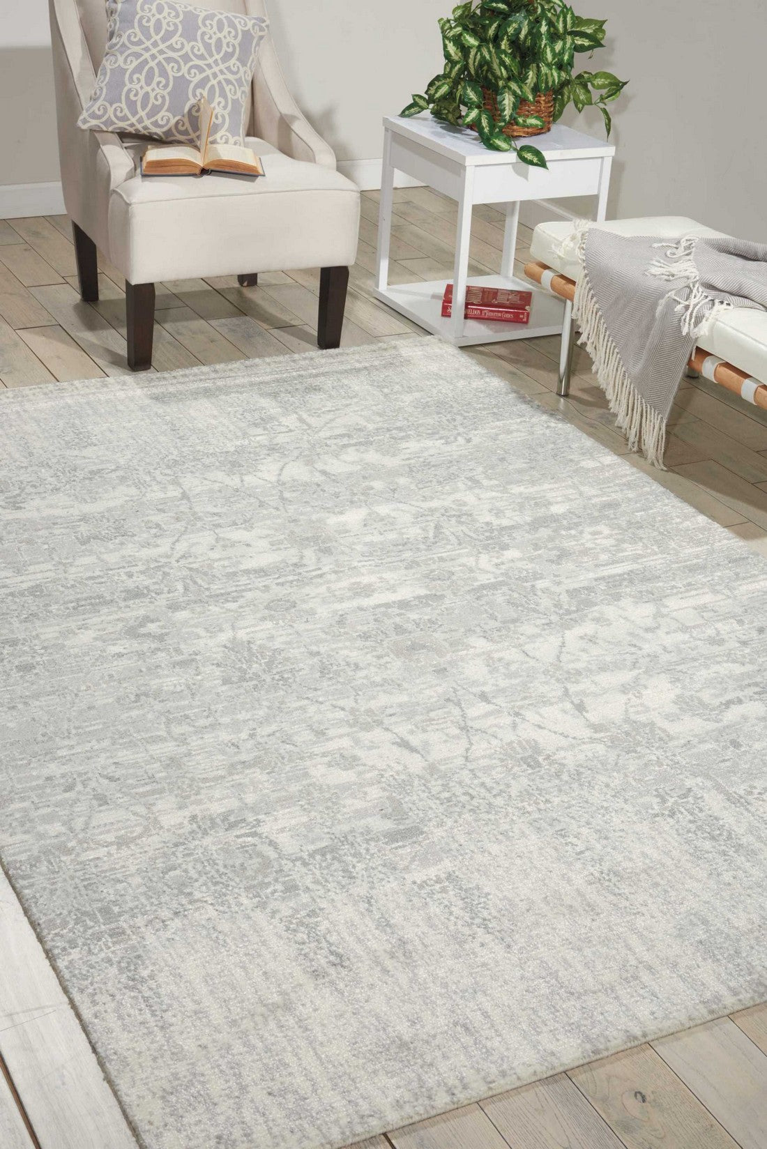 Nourison Ivory Twilight Area Rug - TWI02, Minimal & Modern 3