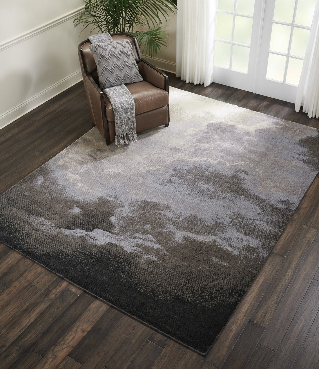 Nourison Storm Twilight Area Rug - TWI18, Minimal & Modern 4