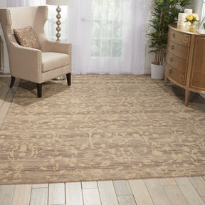 Nourison Taupe Silk Elements Area Rug - SKE22, Minimal & Modern 3