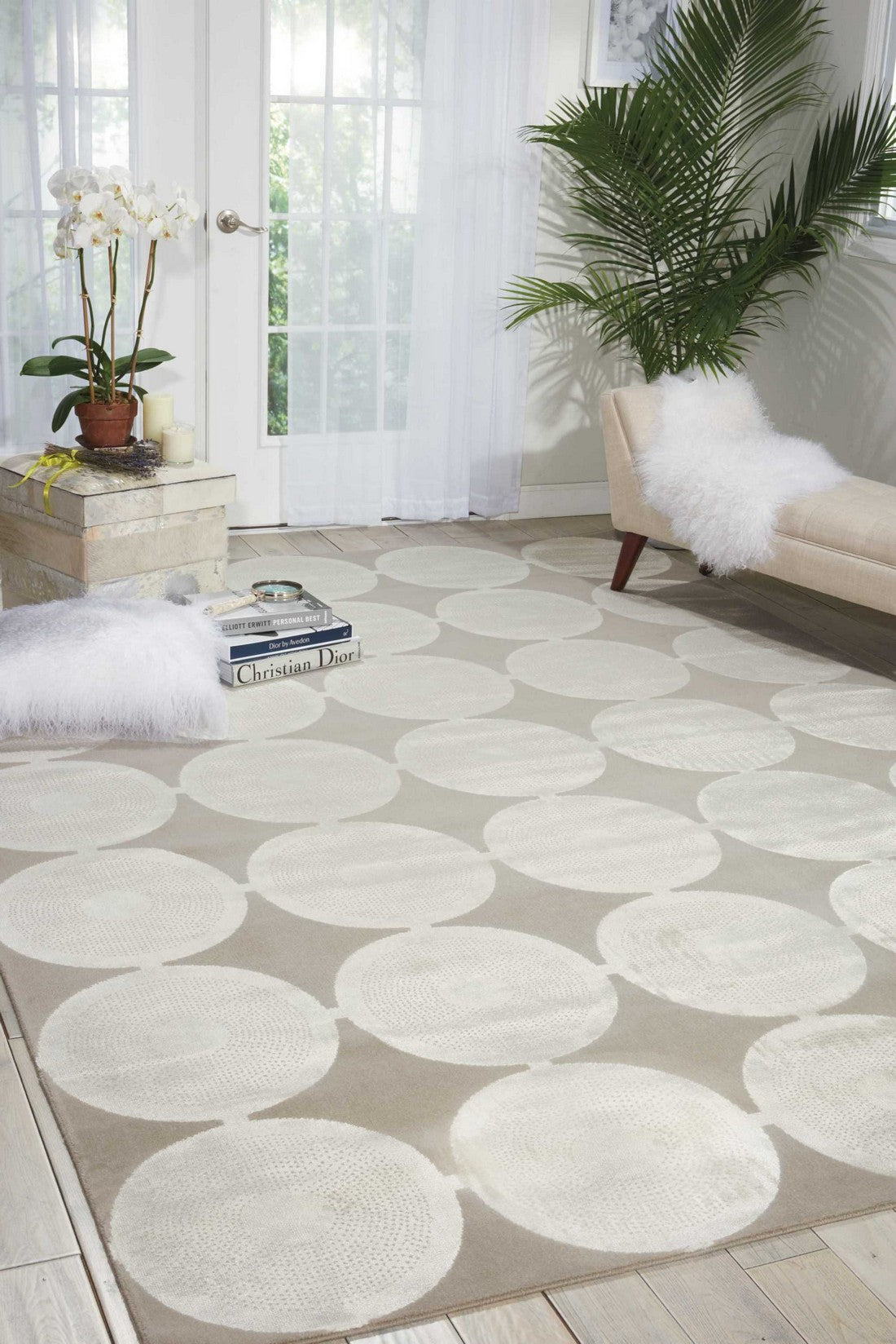 Nourison Feather Luminance Area Rug - LUM02, Minimal & Modern 3