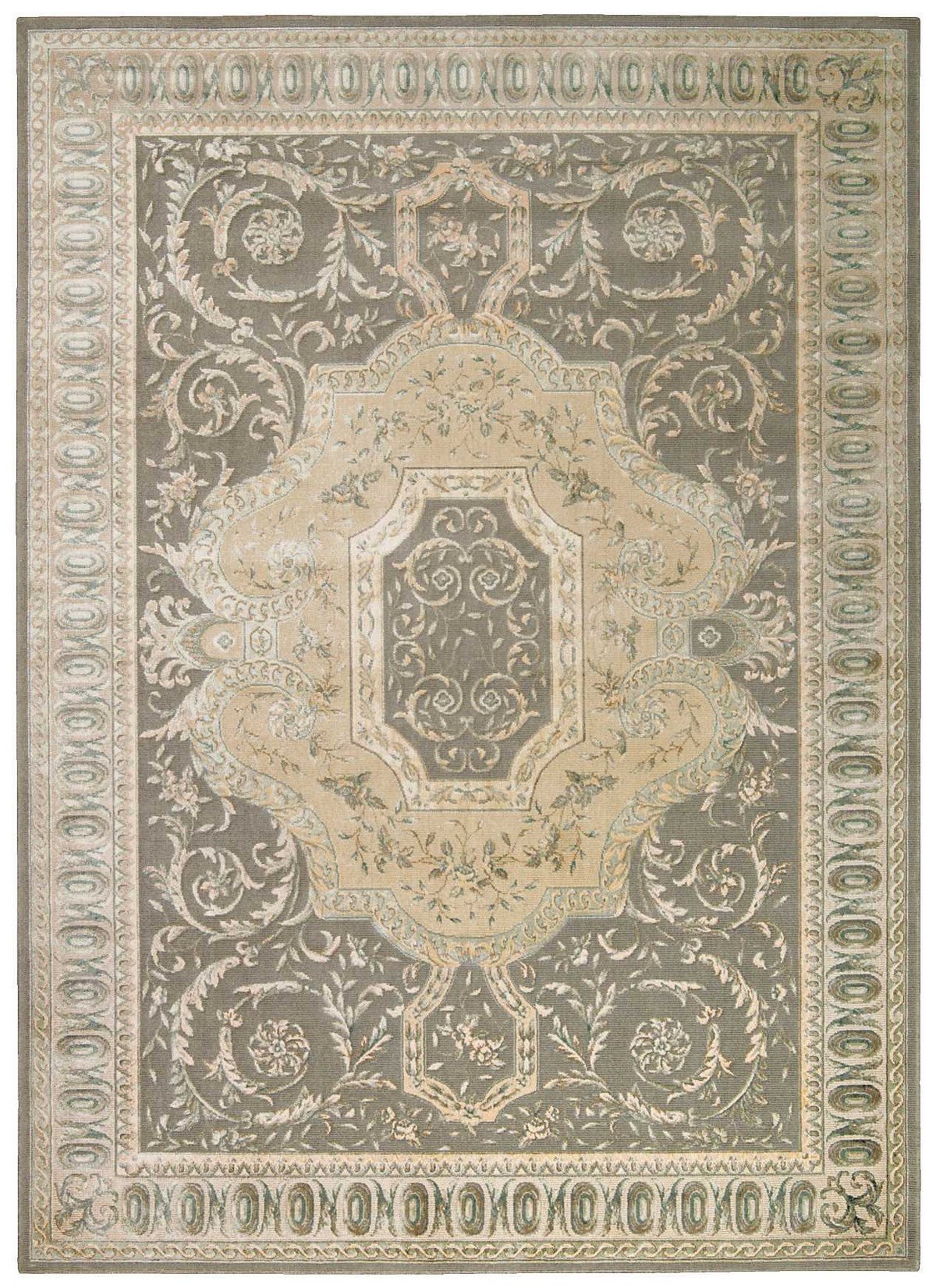 Nourison Slate Michael Amini Platine Area Rug - MA204