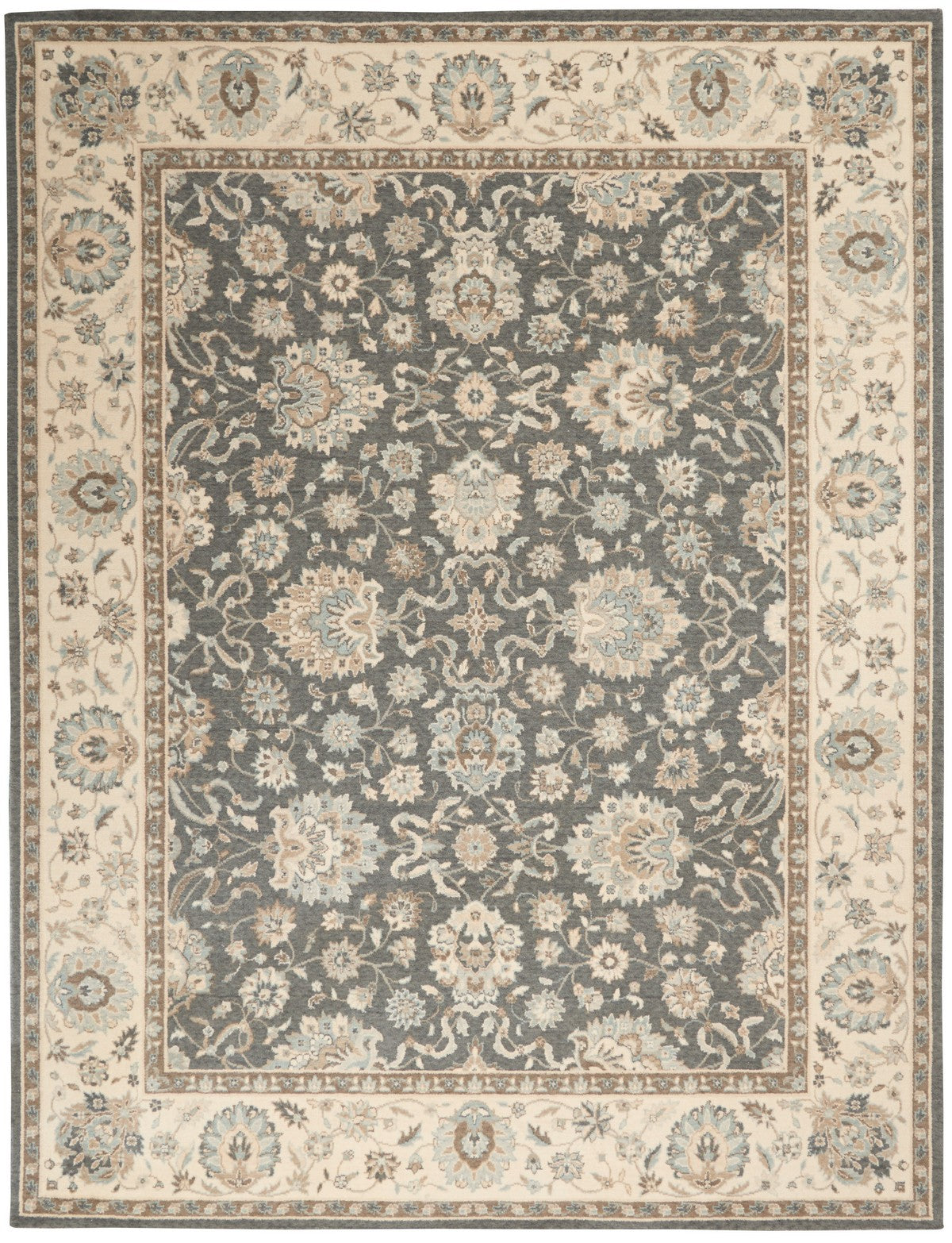 Nourison Grey/Ivory Living Treasures Area Rug - LI16