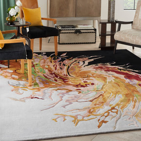 Nourison Multicolor Prismatic Area Rug - PRS21, Minimal & Modern 3