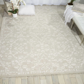 Nourison Light Grey Elan Area Rug - ELN02, Minimal & Modern 3