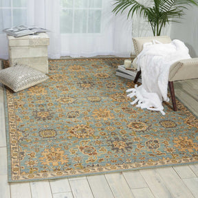 Nourison Light Blue Timeless Area Rug - TML19, Minimal & Modern 3