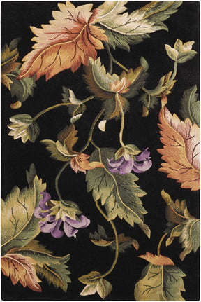 Nourison Black Tropics Area Rug - TS05