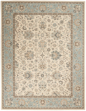 Nourison Ivory/Aqua Living Treasures Area Rug - LI16