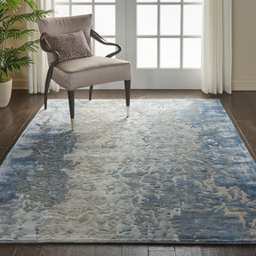 Nourison Denim Prismatic Area Rug - PRS17, Minimal & Modern 3