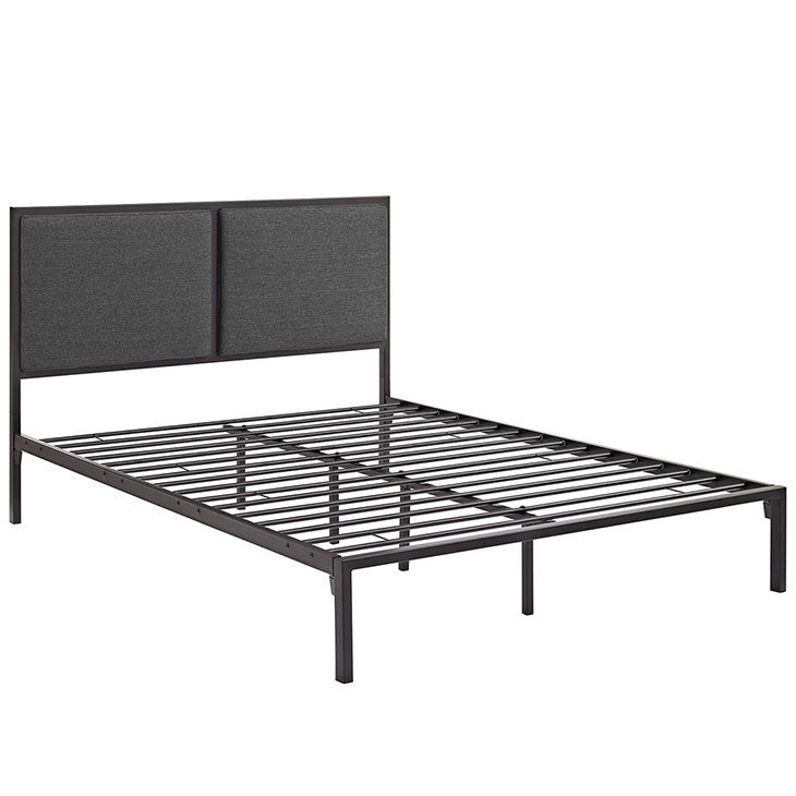 Modway Furniture Modern Della Queen Fabric Bed-Minimal & Modern