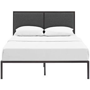 Modway Furniture Modern Della Queen Fabric Bed-Minimal & Modern