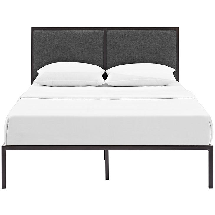 Modway Furniture Modern Della Queen Fabric Bed-Minimal & Modern