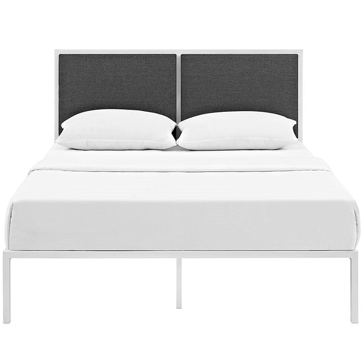 Modway Furniture Modern Della Queen Fabric Bed-Minimal & Modern