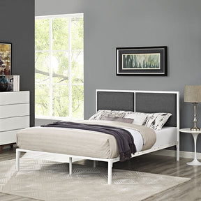 Modway Furniture Modern Della Queen Fabric Bed-Minimal & Modern