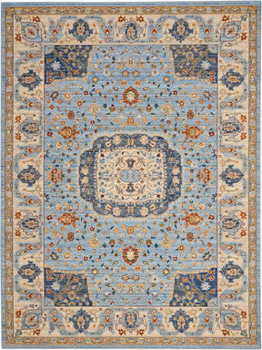 Nourison Light Blue Majestic Area Rug - MST03