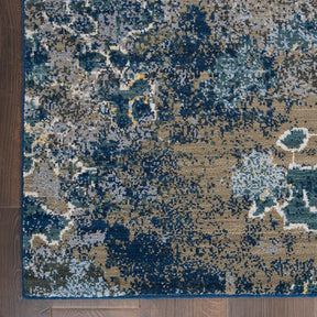 Nourison Blue/Grey Artworks Area Rug - ATW02, Minimal & Modern 1