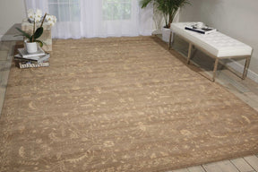 Nourison Taupe Silken Allure Area Rug - SLK02, Minimal & Modern 3