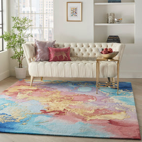 Nourison Multicolor Prismatic Area Rug - PRS18, Minimal & Modern 5